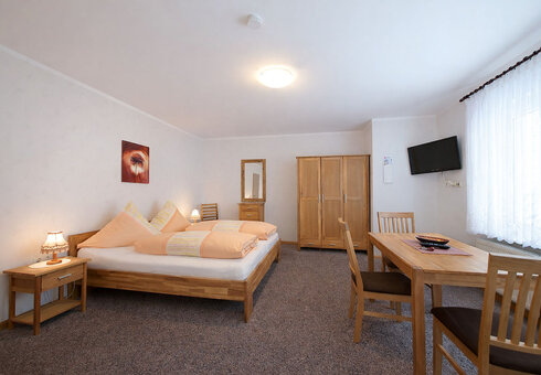 Blick in ein Doppelzimmer