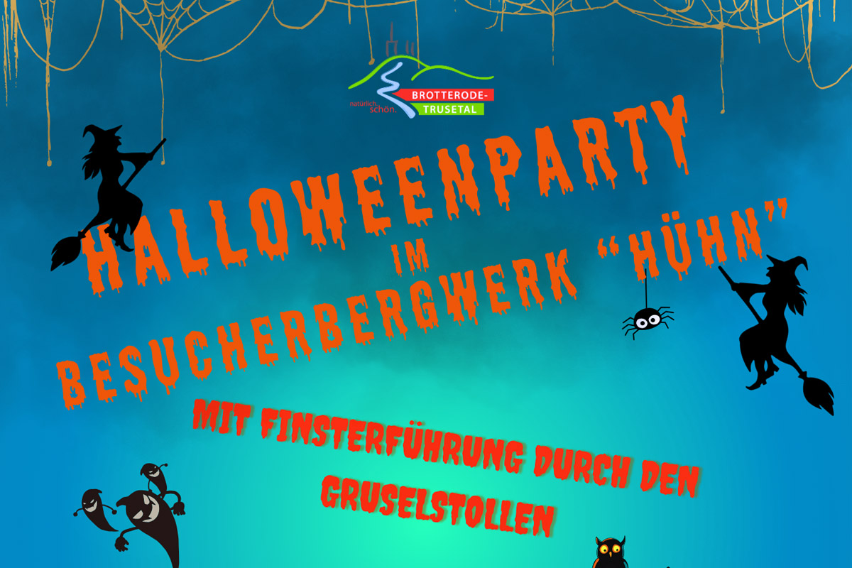  Große Halloween-Party im Besucherbergwerk „Hühn“