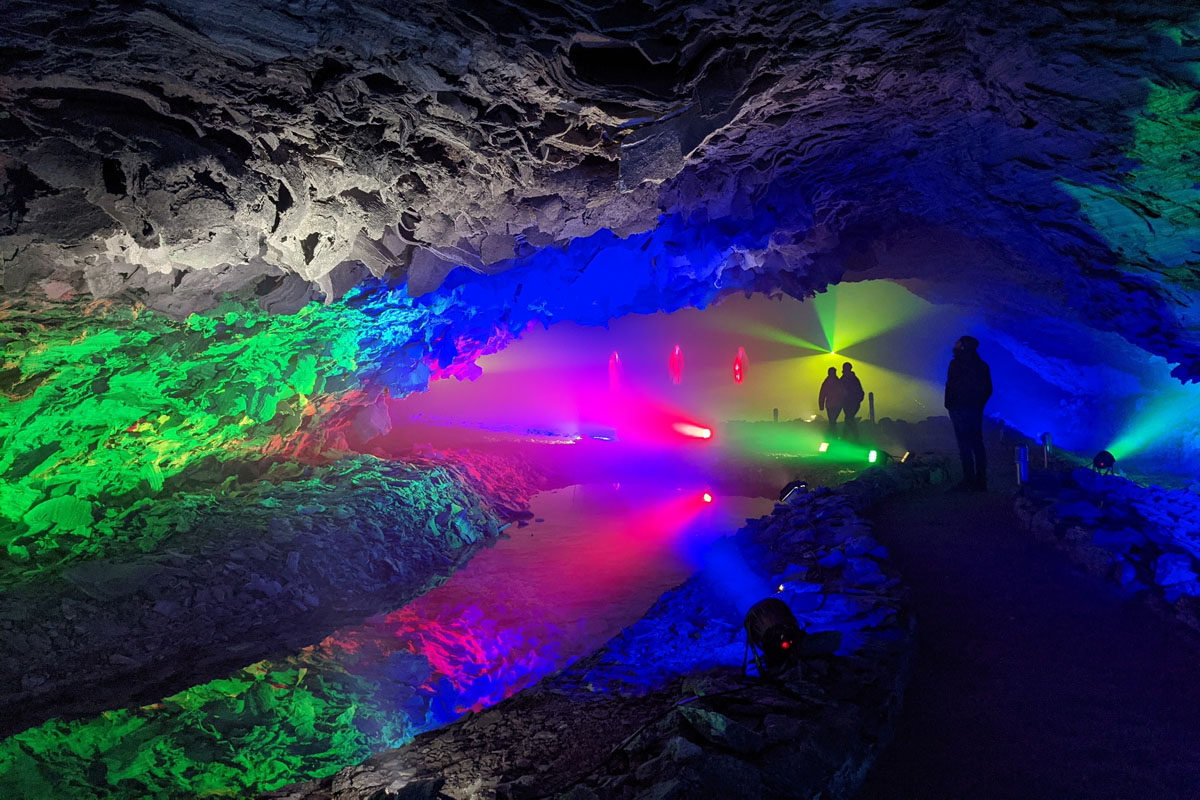 World of Lights in der Barbarossahöhle
