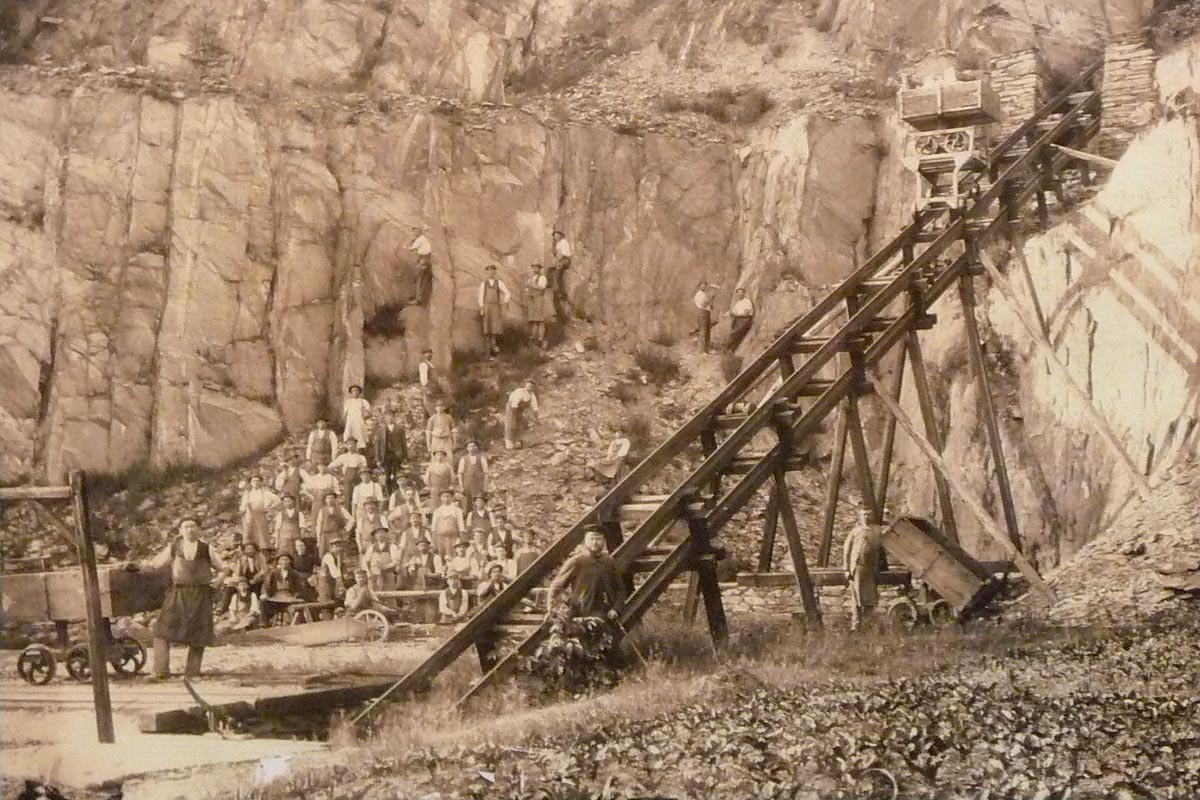 Bergsee Ebertswiese um 1920 (noch Steinbruch)