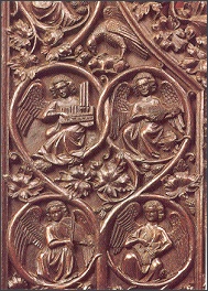 Musizierende Engel, Detail aus d. Chorgestühl
