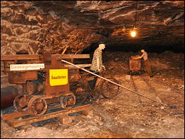 Arbeiter im Bergwerksmuseum