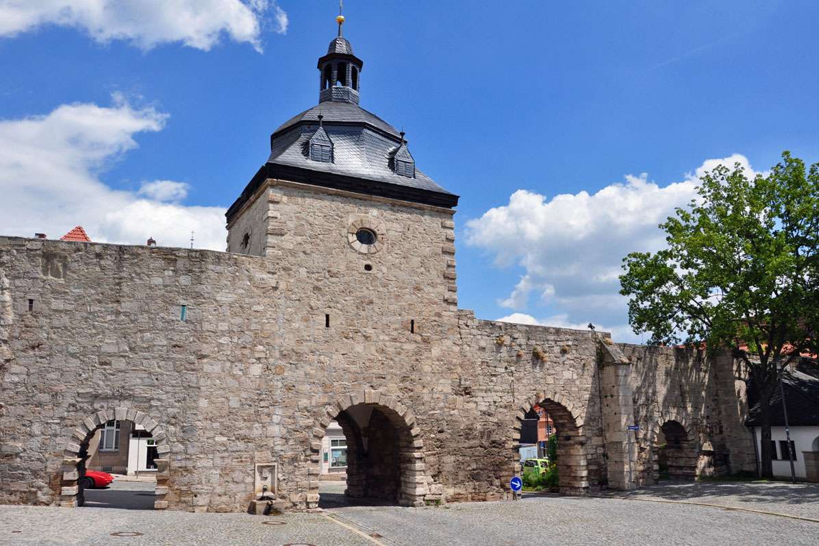 Historische Wehranlage in Mühlhausen