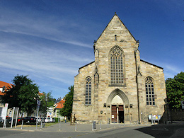 Westfassade der Predigerkirche zu Erfurt