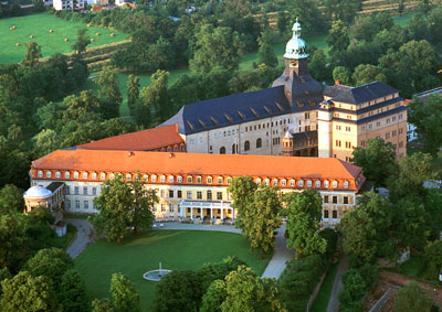 Blick auf das Schloss in Sondershausen