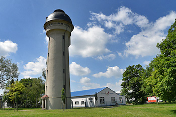 Wasserturm im Industriepark von Sömmerda