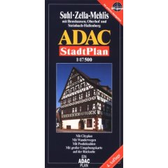 ADAC Stadtpläne, Suhl, Zella-Mehlis mit Benshausen, Gehlberg und Schmeheim (Landkarte)