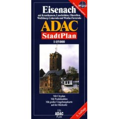 ADAC Stadtpläne, Eisenach (Landkarte)