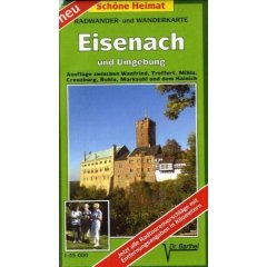 Eisenach und Umgebung 1 : 35 000. Radwander-und Wanderkarte (Landkarte)