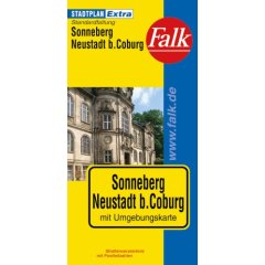Falk Stadtplan Extra Standardfaltung Sonneberg / Neustadt b.Coburg