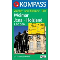 Kompass Karten, Weimar, Jena, Holzland (Landkarte)