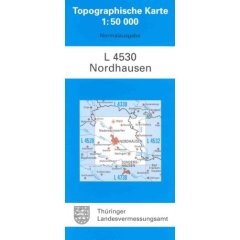 Nordhausen 1 : 50 000. (TK 4530/N) (Landkarte)