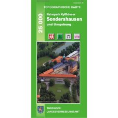 Topographische Karten Thüringen : Naturpark Kyffhäuser, Sondershausen und Umgebung (Landkarte)