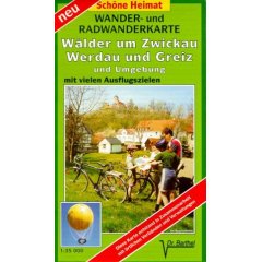 Doktor Barthel Wander- und Radwanderkarten, Wander- und Radwanderkarte Wälder um Zwickau und Greiz und Umgebung (Sondereinband)