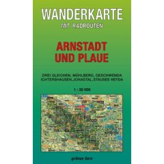 Wanderkarte Arnstadt und Plaue (Landkarte)