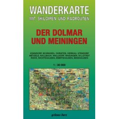 Wanderkarte Der Dolmar und Meiningen (Landkarte)