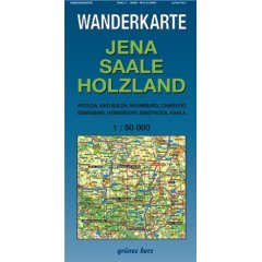 Wanderkarte Jena, Saale, Holzland (Landkarte)