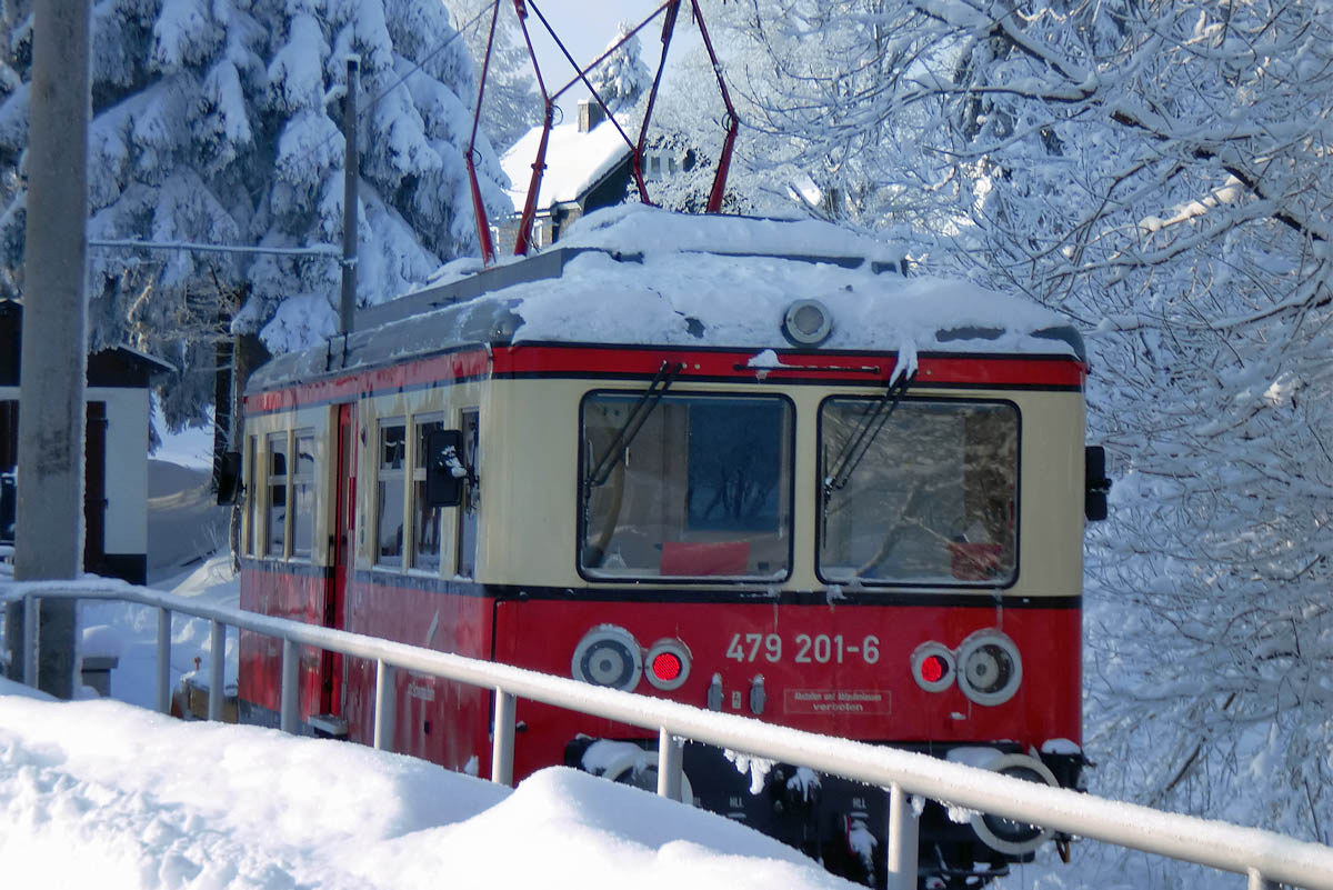 Bergbahn im Winter