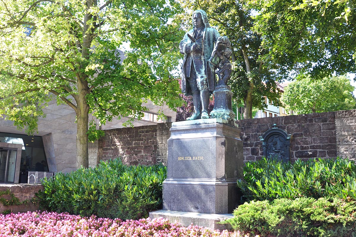 Statue von Johann Sebastain Bach