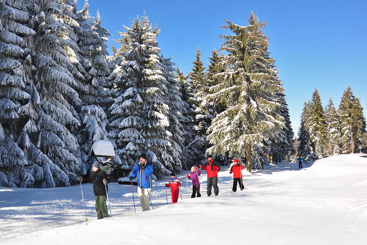 Ski fahren bei Frauenwald