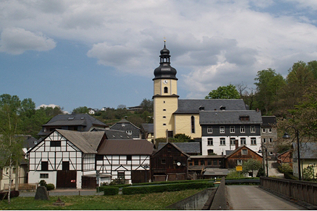 Ortsteil Sparnberg mit eindrucksvoller Kirche