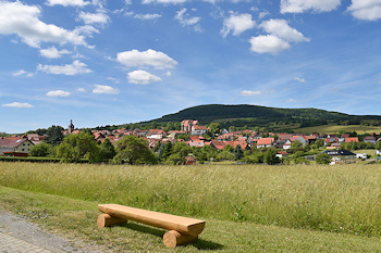 Blick auf den Ort Kühndorf