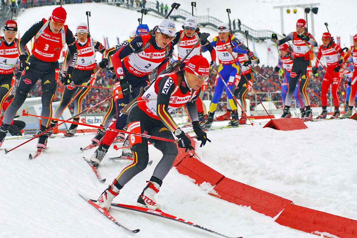 Biathlon-Wettkampf in Oberhof