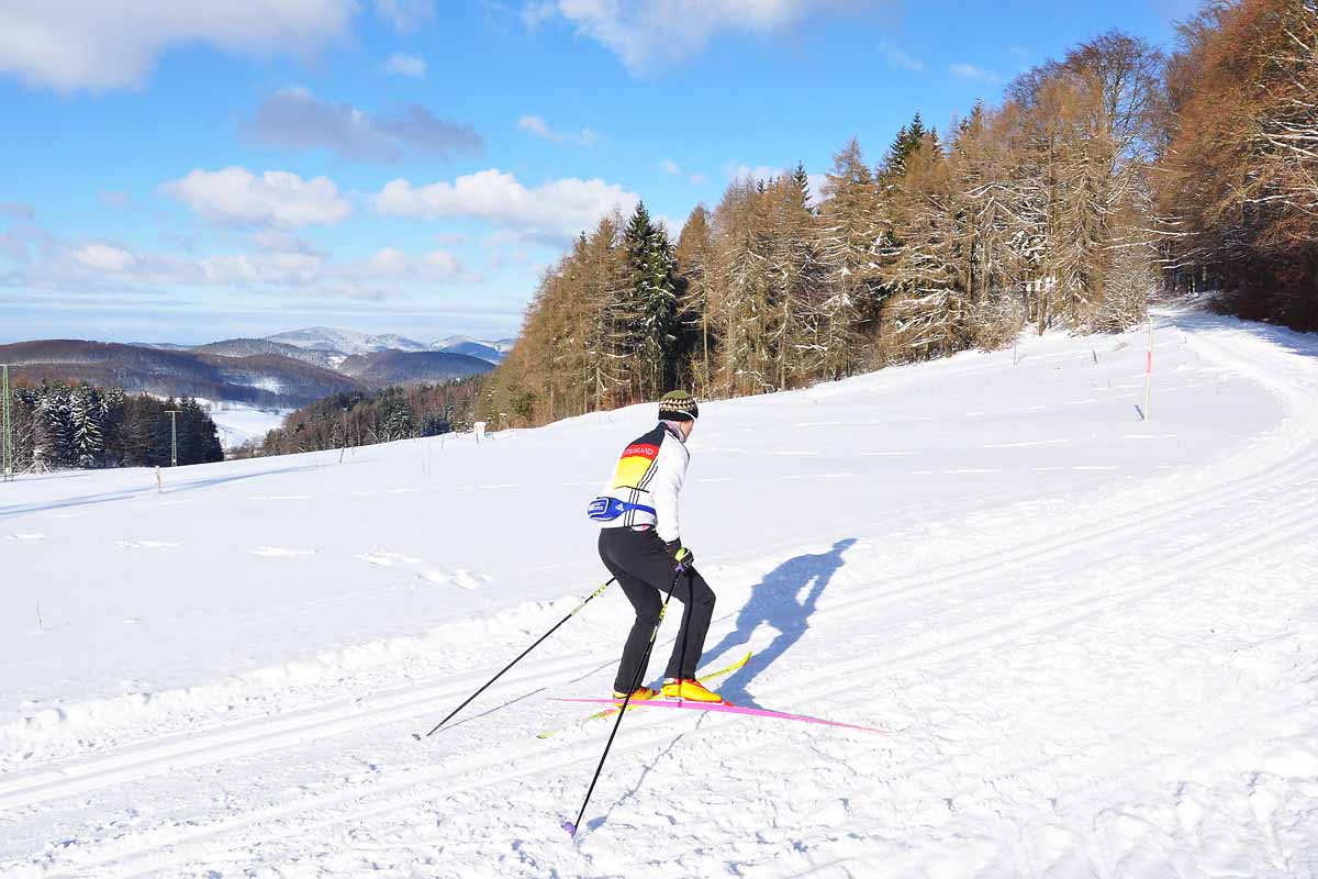Skifahren bei Oberschönau