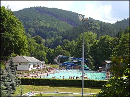 Das Schwimmbad von Unterweißbach