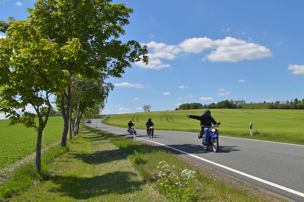 Motorradtour im Thüringer Wald