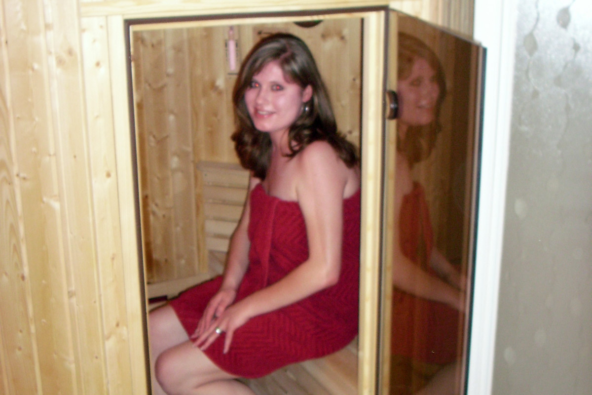 Entspannung in der hauseigenen Sauna