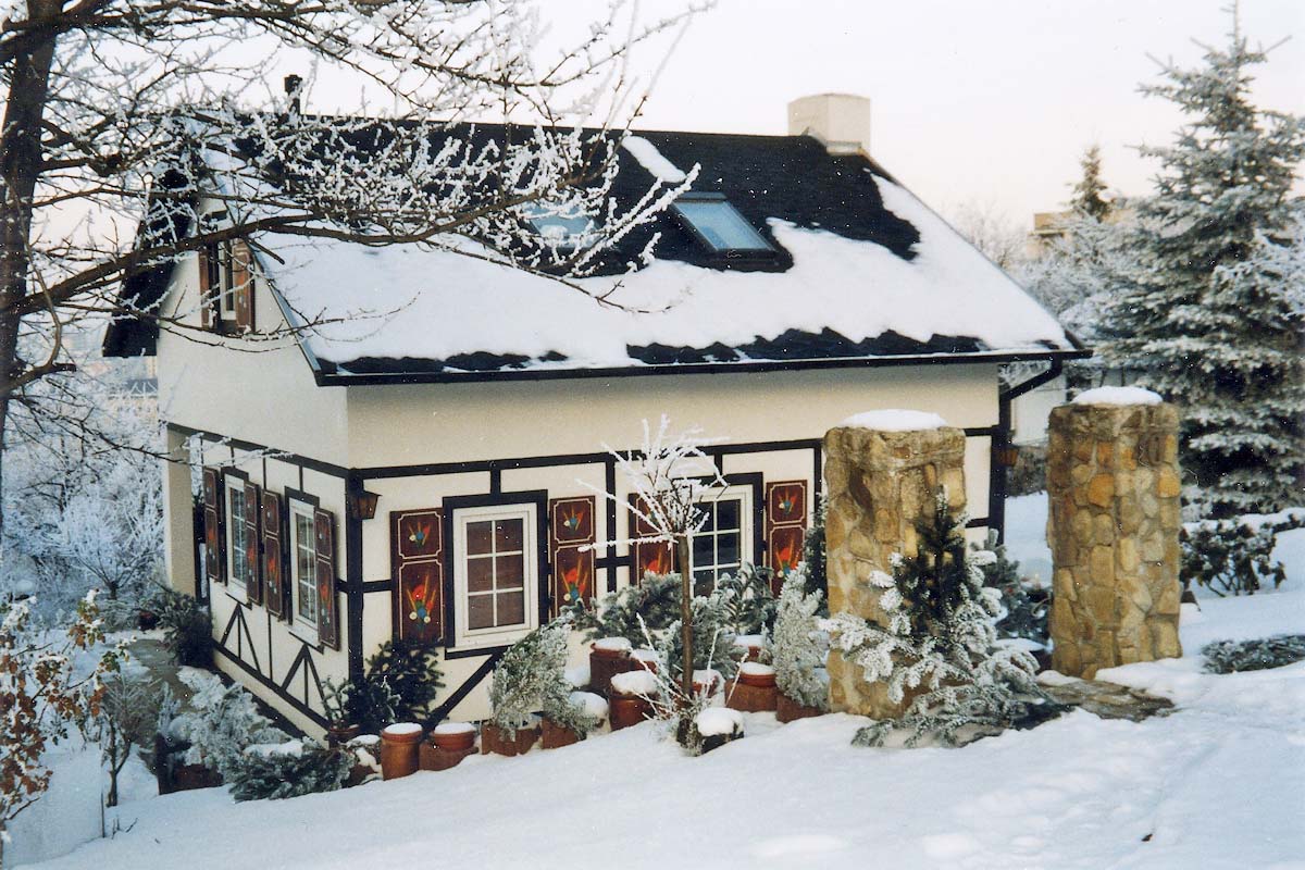 Das Ferienhaus im Winter