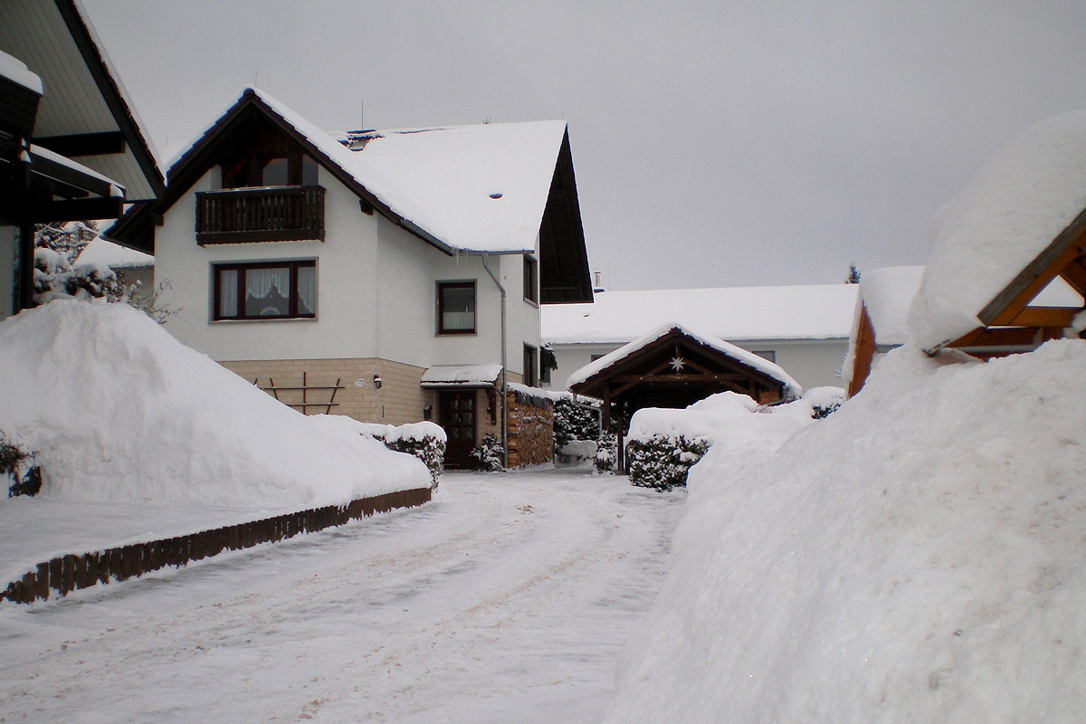 Ferienwohnung Baumbach, Winteransicht