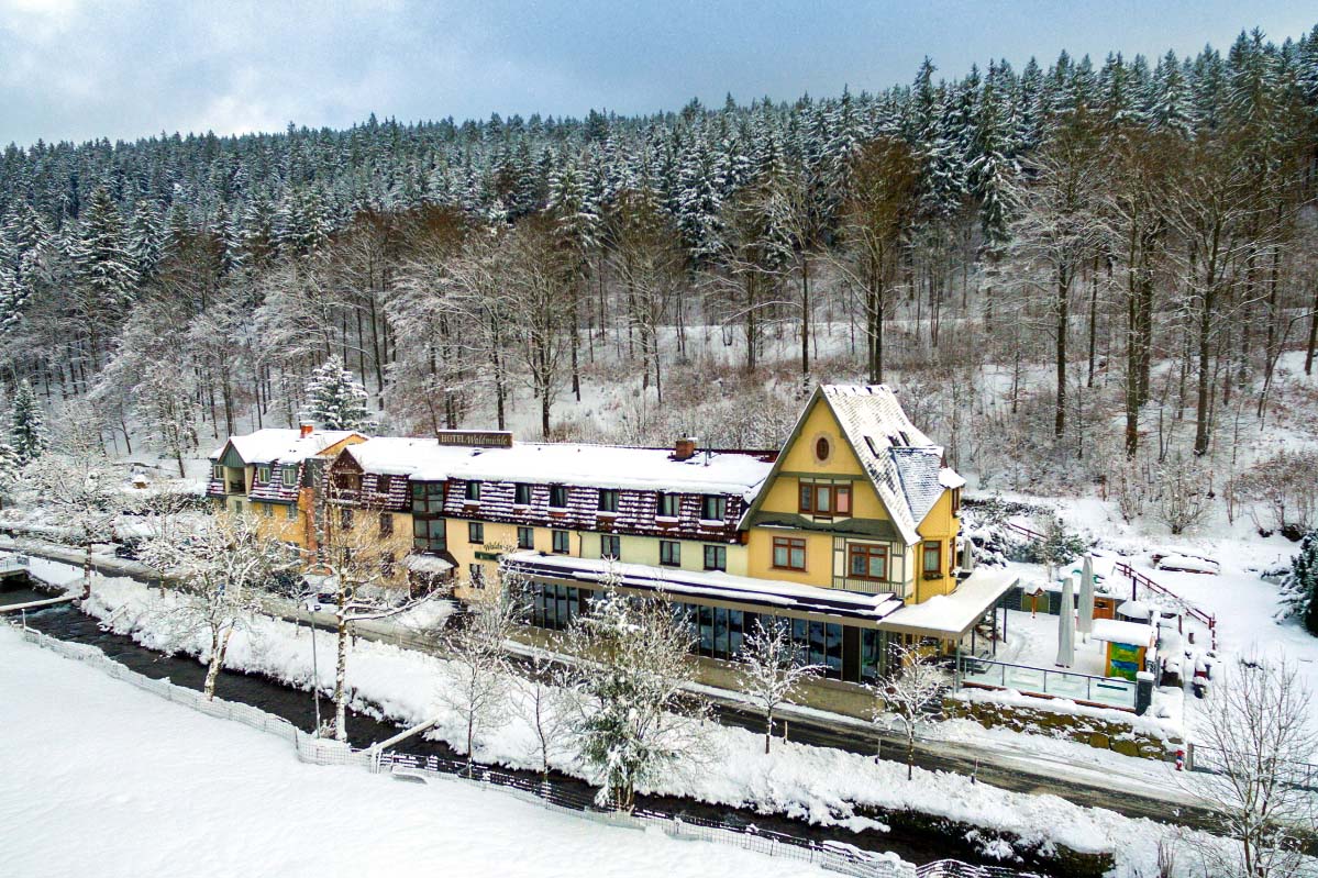 Hotel Waldmühle im Winter