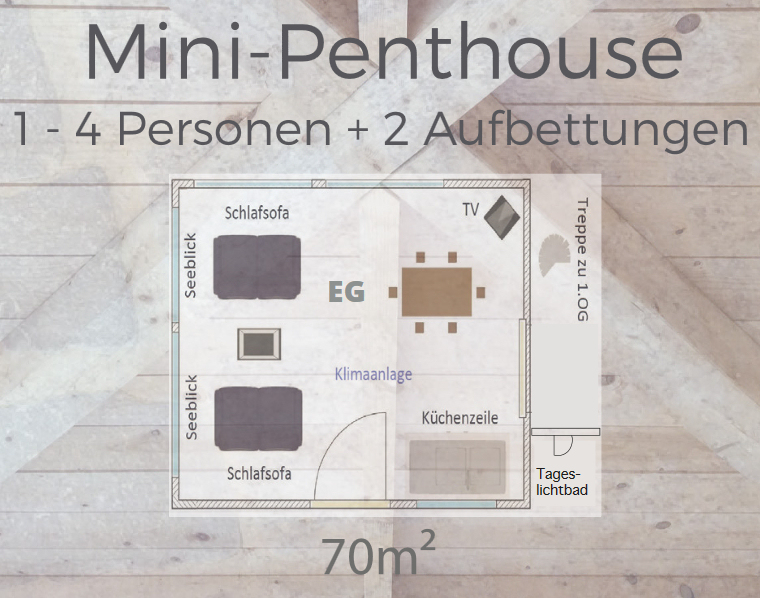 Grundriss Mini-Penthouse