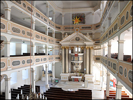 Blick in die Hoffnungskirche