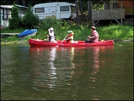Kanu fahren auf dem Hohenwartestausee