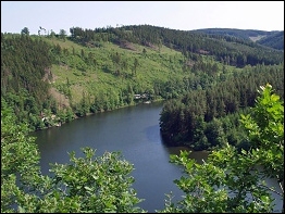 Blick auf den Hohenwartestausee