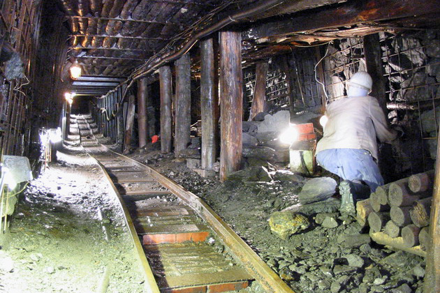 Förderstrecke im Rabensteiner Stollen