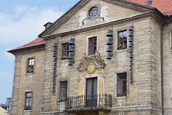 Das Glockenspiel am Rathaus