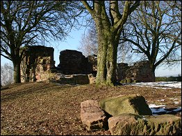 Blick zur Ruine der St. Annenkapelle Blick zur Ruine der St. Annenkapelle