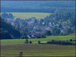Blick auf die Gemeinde Martinroda