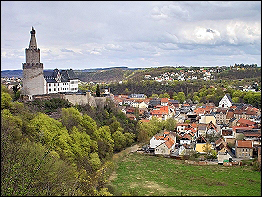Blick auf den Ort Weida