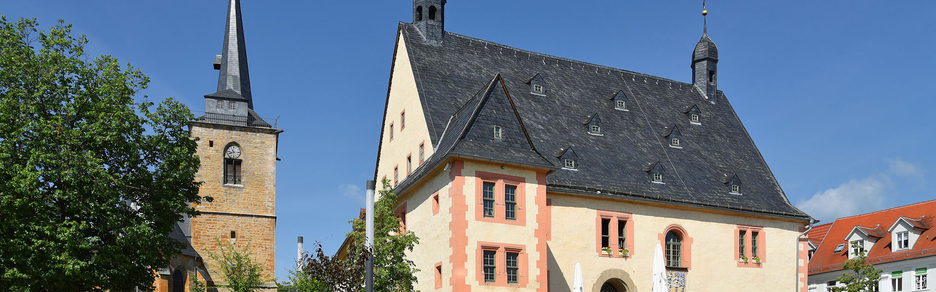 Markt mit Rathaus in Sömmerda