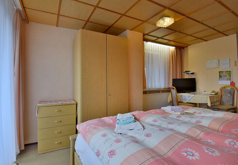 Blick in ein Gästezimmer