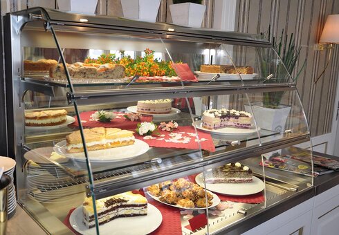 Blick in das Cafe / Restaurant