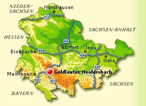 Lagekarte Goldlauter-Heidersbach Lagekarte Goldlauter-Heidersbach