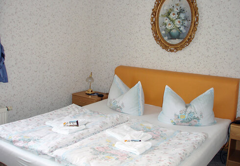 Einblick in ein Gästezimmer