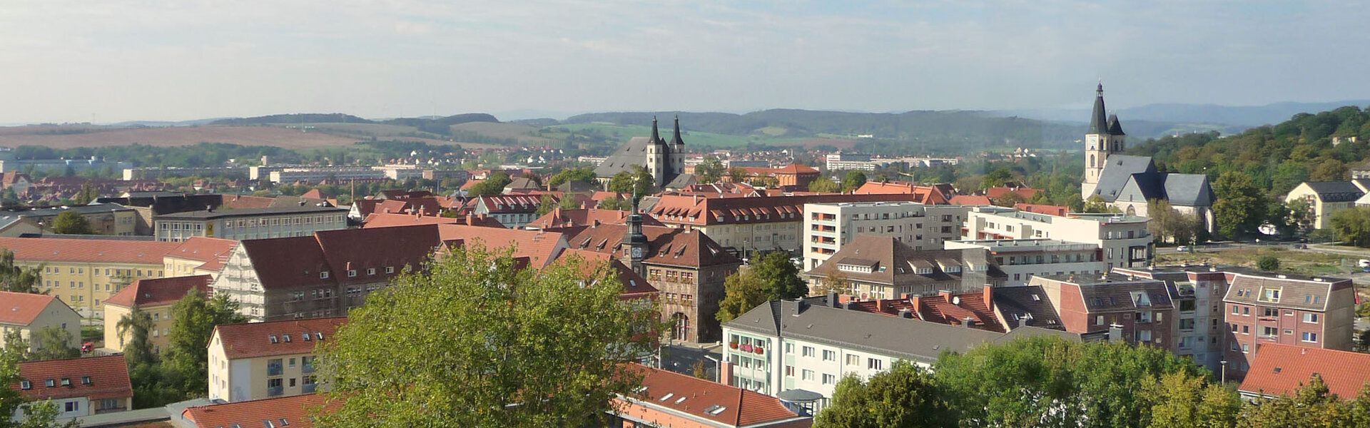 Blick auf die Altstadt von Nordhausen