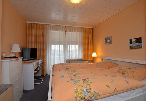 Blick in ein Gästezimmer